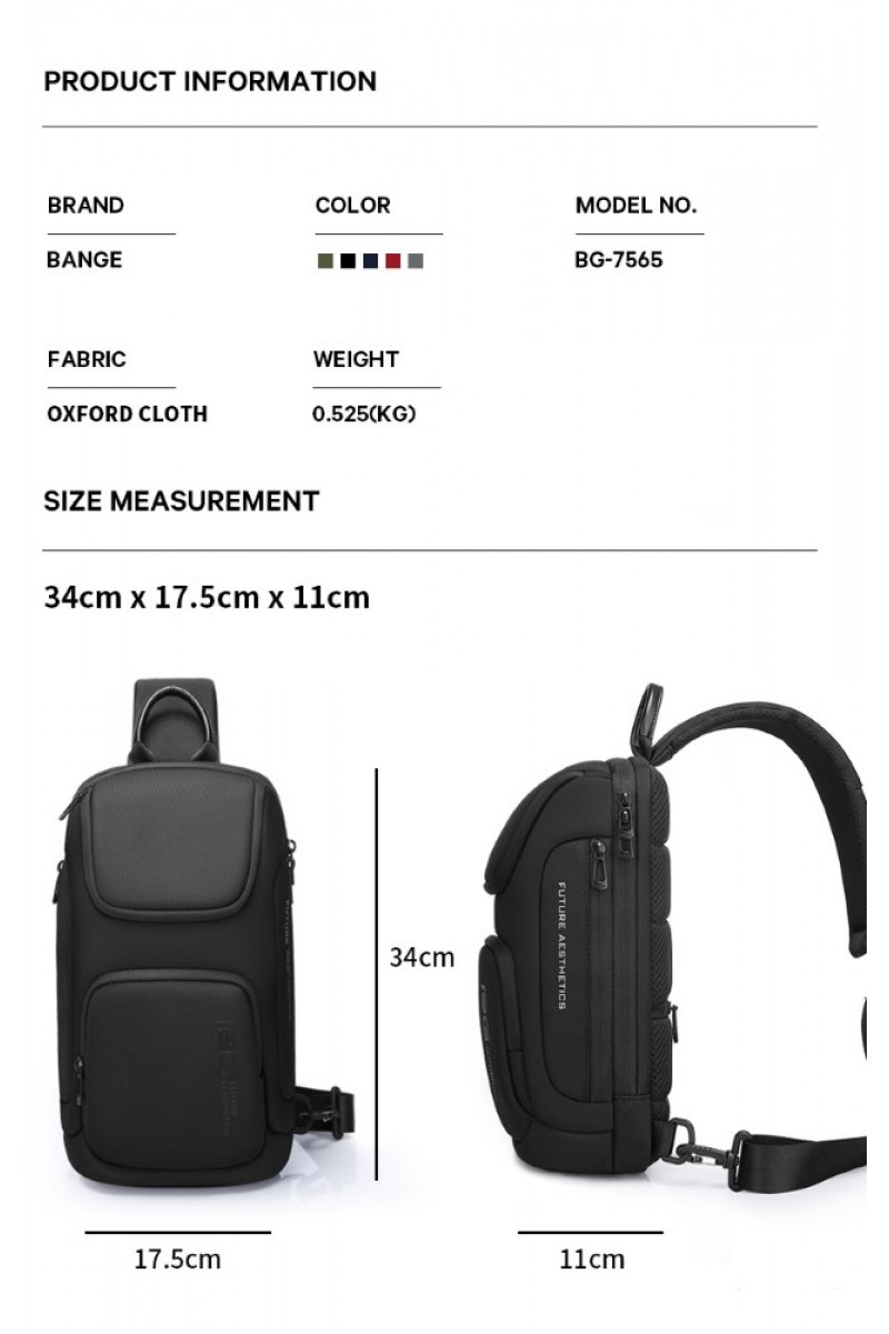 Shoulder bag crossbody crossbody Bange 7565 black Shoulder bag crossbody crossbody Bange 7565 black