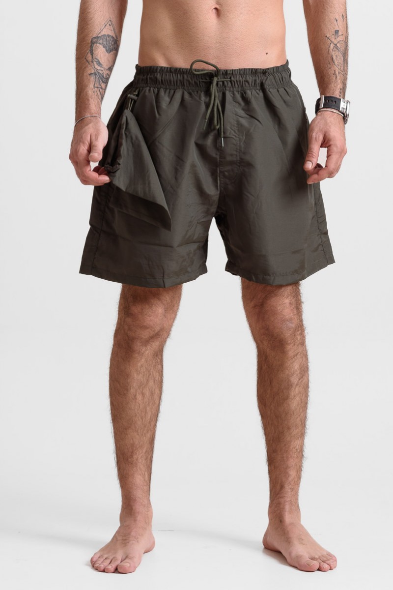 Men's swimsuit PLUS SIZE 5EVENSTAR YHM-1101 HAKI