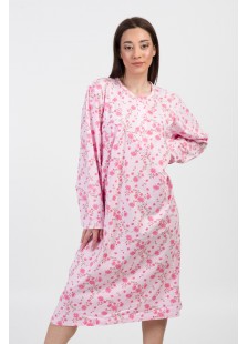 Spring Nightgown ALINA Embrider Long Sleeve Pink 1061 Spring Nightgown ALINA Embrider Long Sleeve Pink 1061