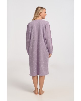 Winter nightgown classic ALINA Lila 1072