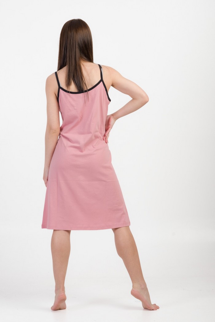 Summer Nightgown ALINA Flowers 170 Pink