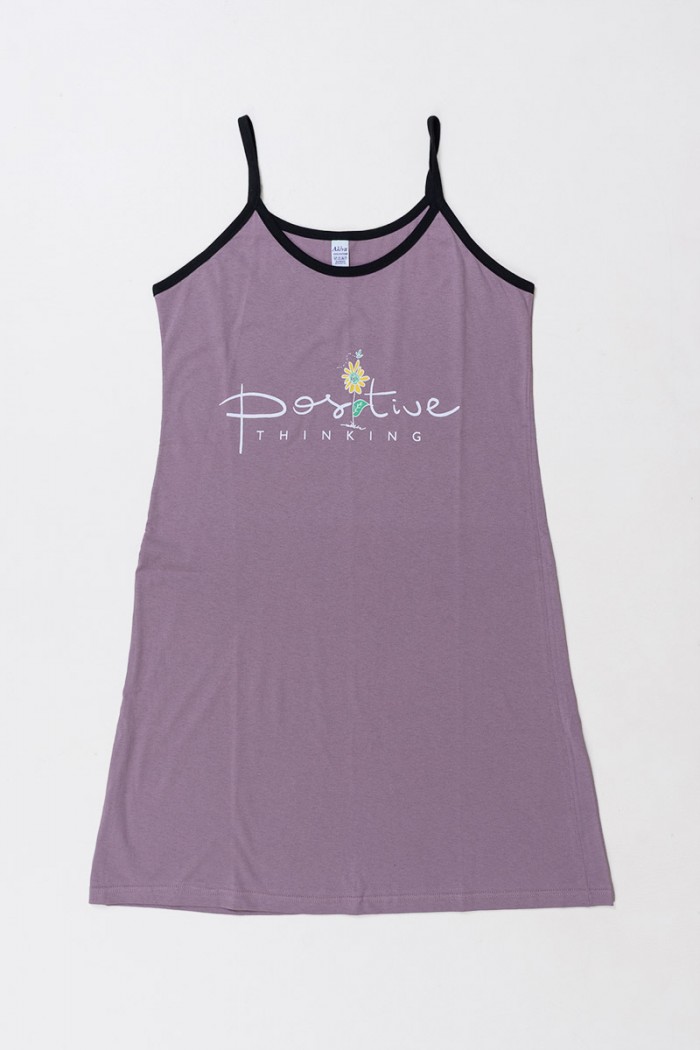 Summer Nightgown ALINA Flowers 171 LILA