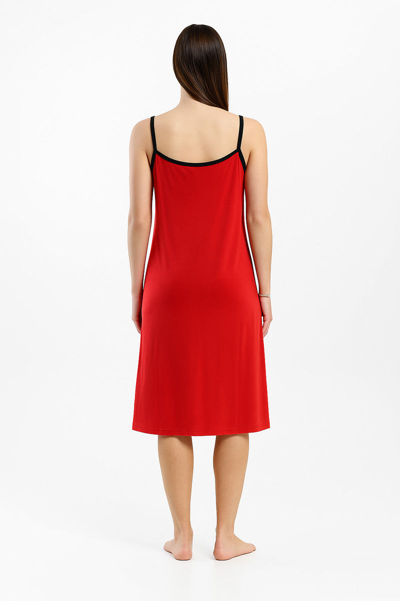 Summer Nightgown ALINA Flowers 171 RED