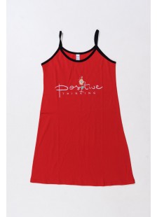 Summer Nightgown ALINA Flowers 171 RED Summer Nightgown ALINA Flowers 171 RED