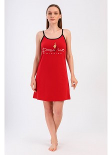Sommernachthemd ALINA Blumen 171 ROT Sommernachthemd ALINA Blumen 171 ROT
