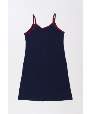 Summer Nightgown ALINA Flowers 171 BLUE BLUE DROPS