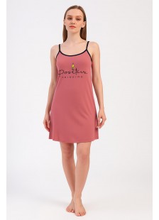 Summer Nightgown ALINA Flowers 171 CORAL Summer Nightgown ALINA Flowers 171 CORAL