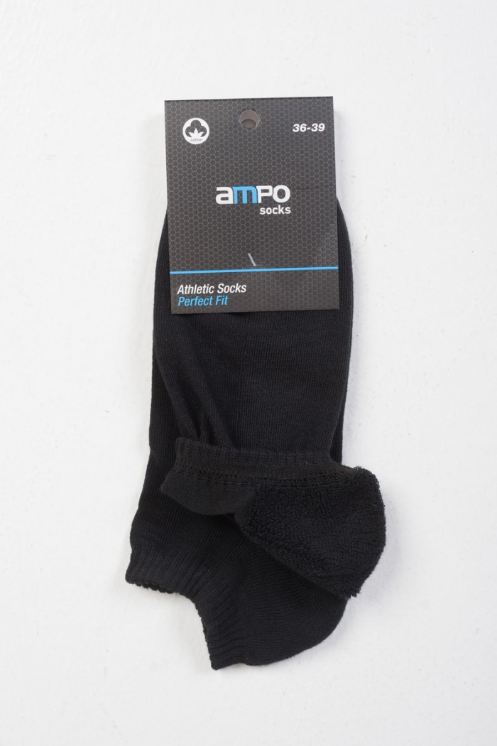 Mens short socks Sport AMPO 302 BLACK