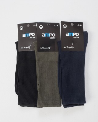 Herren-Sport-Socken SLIM AMPO 316 3er-Pack