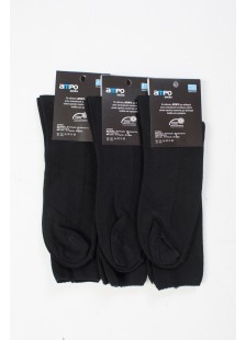 Cotton socks without elastic AMPO 3 PACK Black Cotton socks without elastic AMPO 3 PACK Black