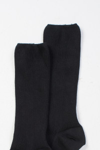 Baumwollsocken ohne Gummizug AMPO 3 PACK Schwarz