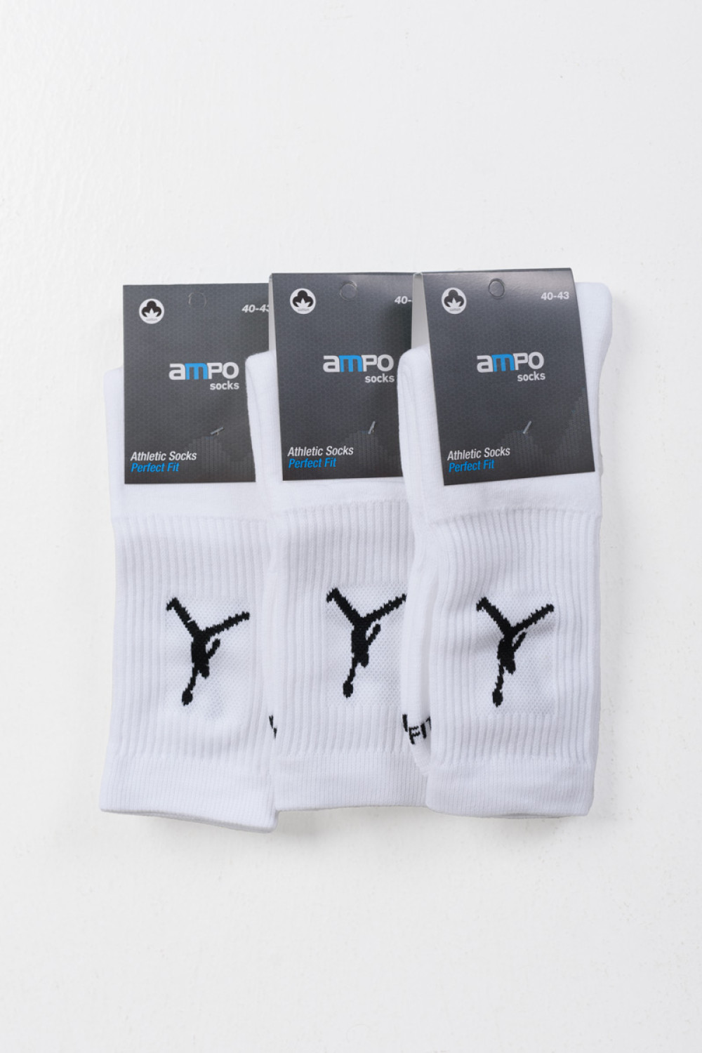 Sports Basketball Socks 3 PACK White and Black