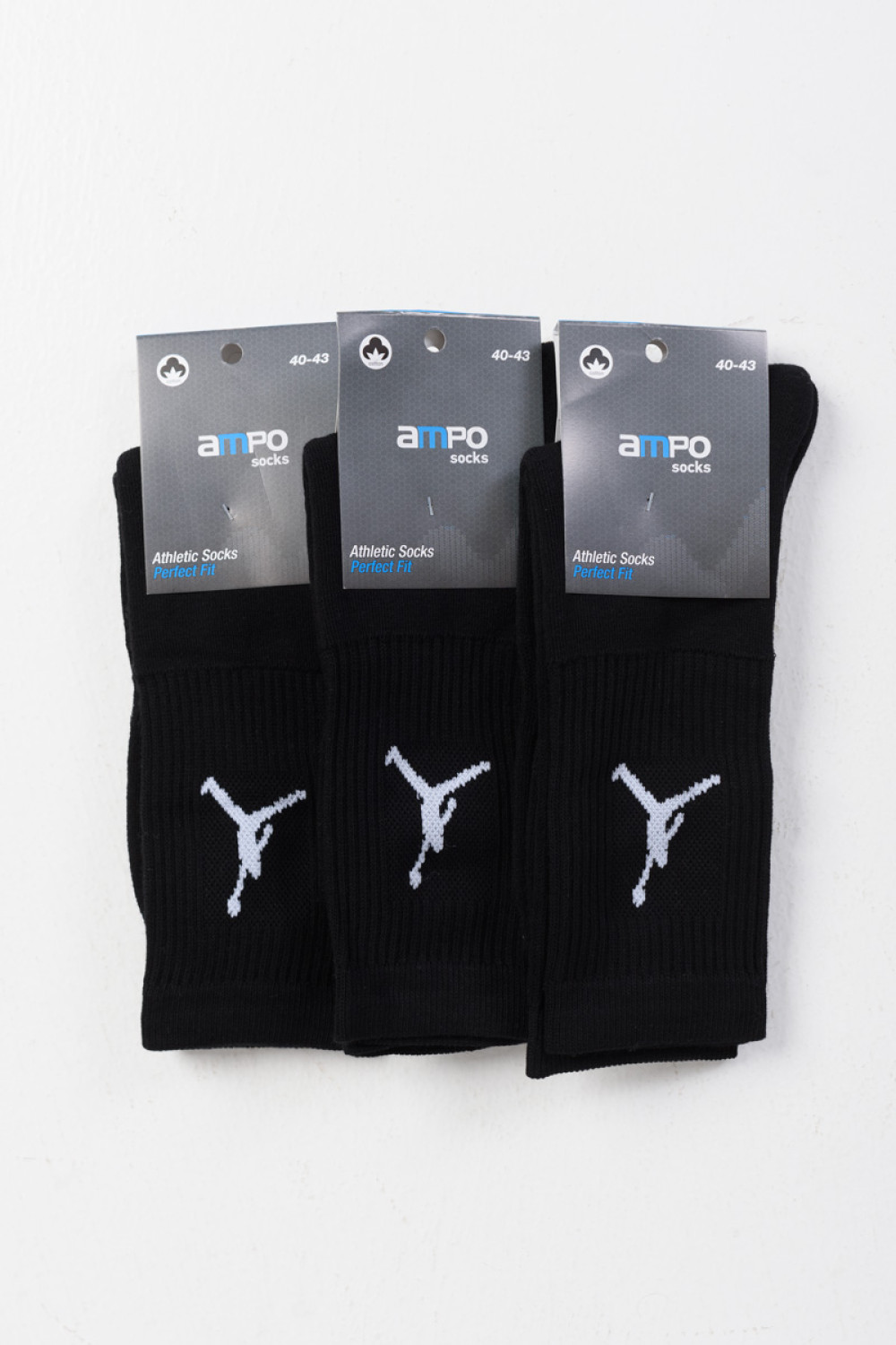 Sports Basketball Socks 3 PACK White and Black