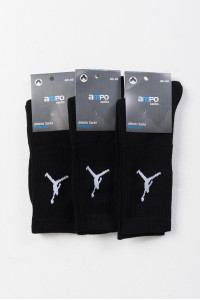 Sports Basketball Socks 3 PACK White and Black