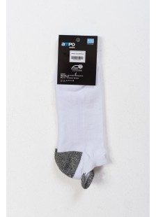 Short Sports Socks AMPO Half Towel Black White Short Sports Socks AMPO Half Towel Black White