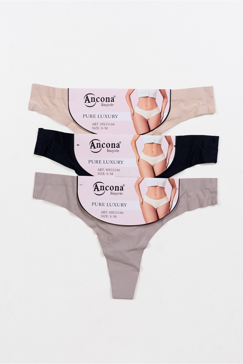 Thong underwear without seams ANCONA 3 Pack HX55186
