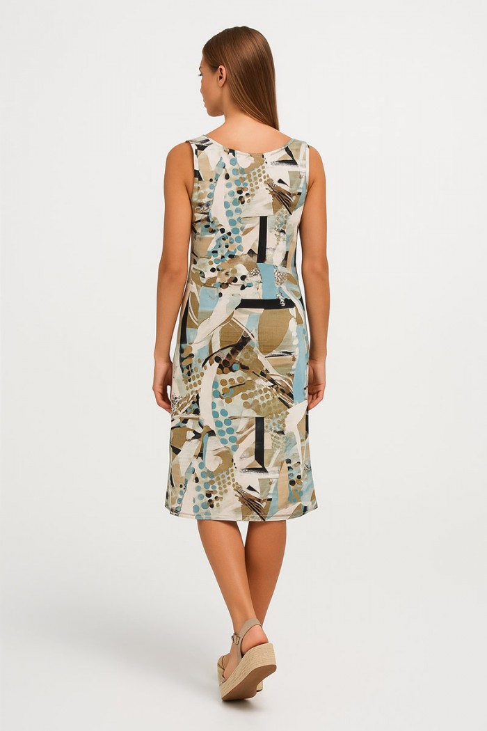 ÄRMELLOSES KLEID AUS VISKOSE ANS 033 CIOTTOLA