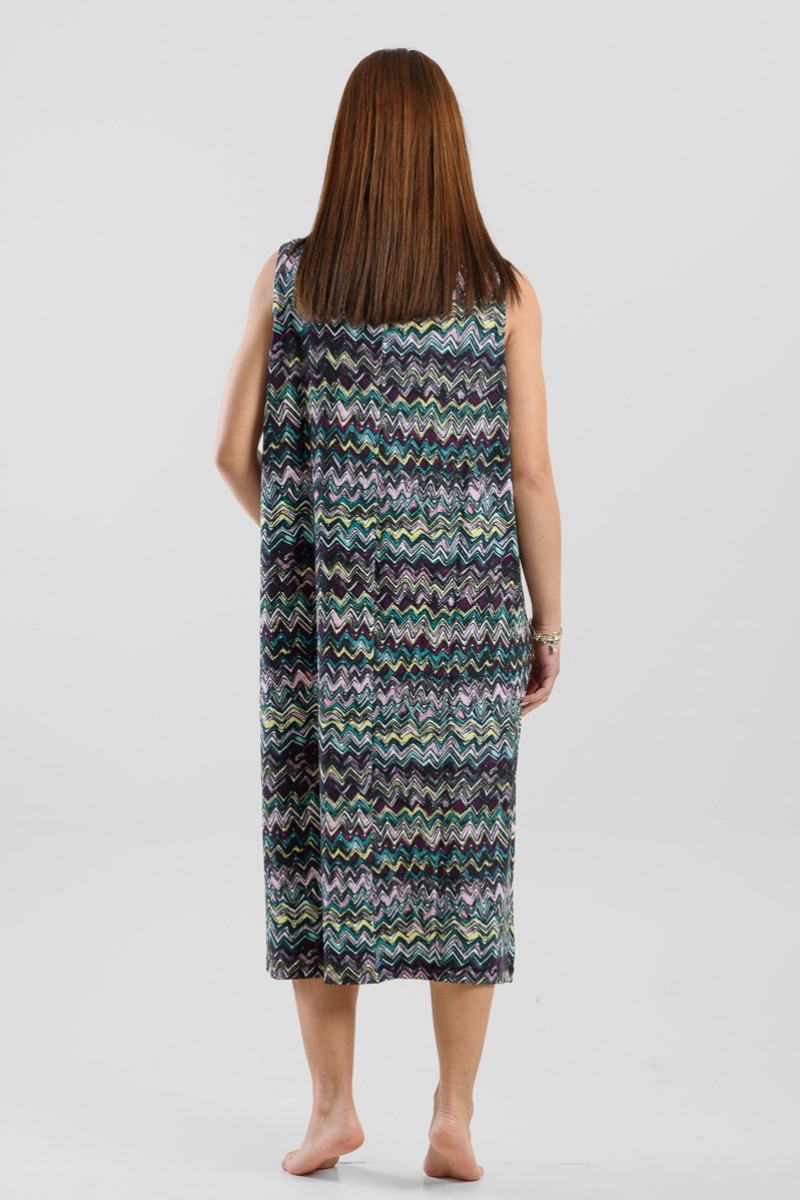 SLEEVELESS VISCOSE DRESS ANS 033 COCKATOO
