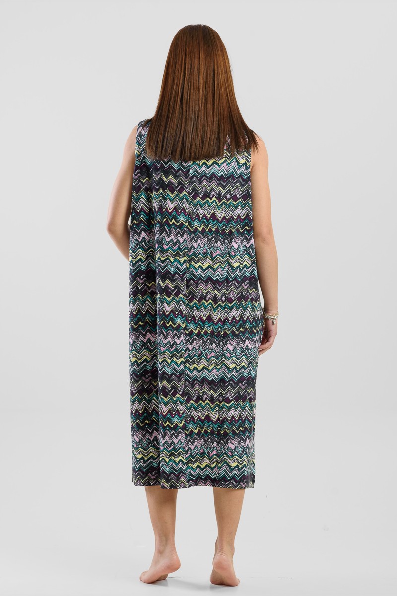 SLEEVELESS VISCOSE DRESS ANS 033 COCKATOO
