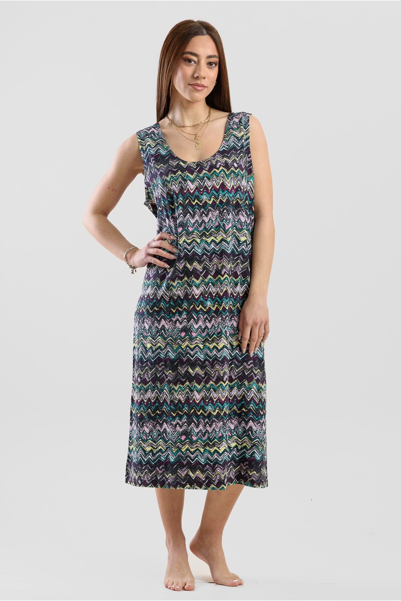 SLEEVELESS VISCOSE DRESS ANS 033 COCKATOO SLEEVELESS VISCOSE DRESS ANS 033 COCKATOO