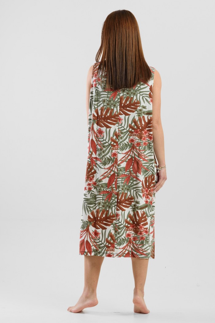 ÄRMELLOSES VISKOSEKLEID ANS 033 GINGER