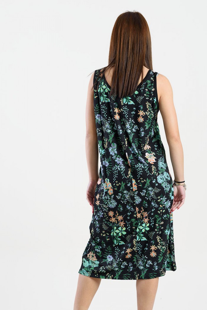 ÄRMELLOSES VISKOSEKLEID ANS 033 MELLON