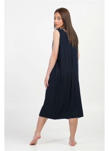 Ärmelloses Kleid ANS 033 BLUE DRESS