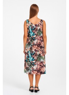 ÄRMELLOSES KLEID VISKOSE ANS 033 VERDE
