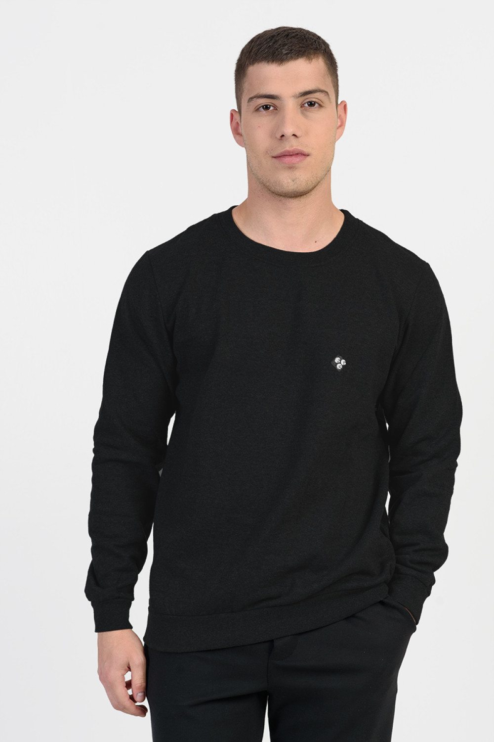 Men's sweatshirt ANS 211 BLACK