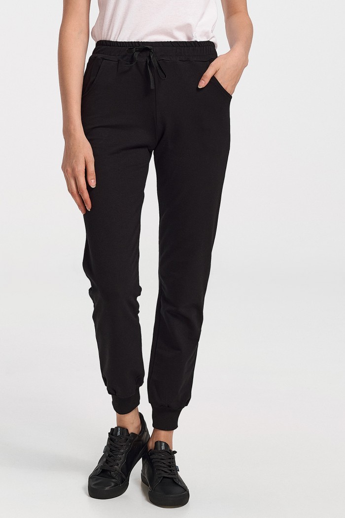 Spring ANS sweatshirt with elastic Black