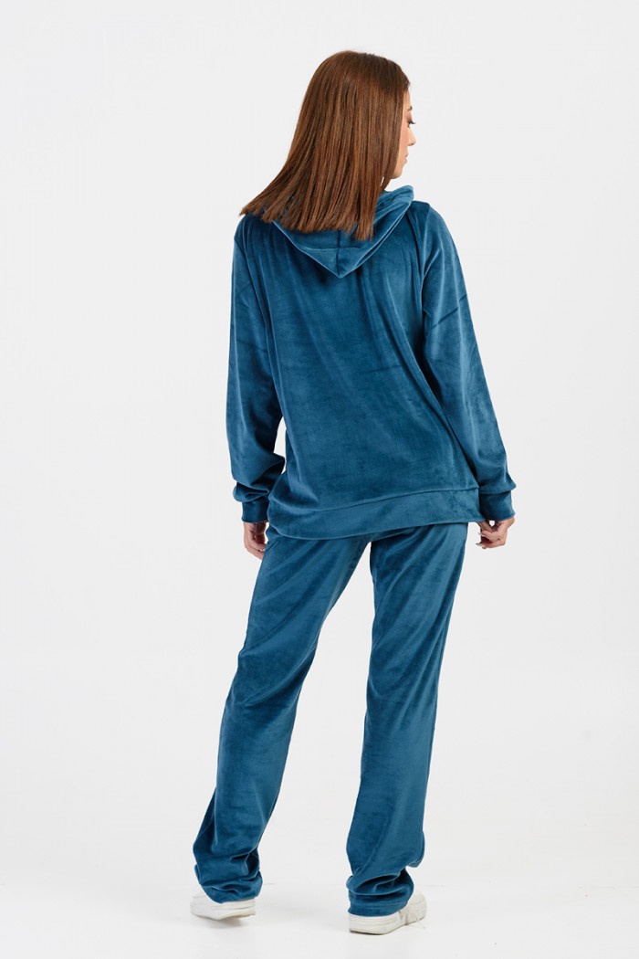 Women's Overalls Velvet Set ANS 325 301 PETROL