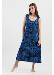 Ärmelloses Kleid viscoze ANS 332 BLUE BELLA ROSE