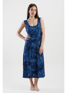 Ärmelloses Kleid viscoze ANS 332 BLUE BELLA ROSE