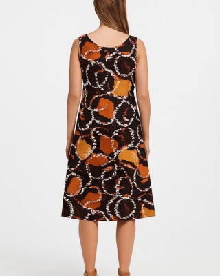 Ärmelloses Kleid aus Viskose ANS 332 GREMA DORATO