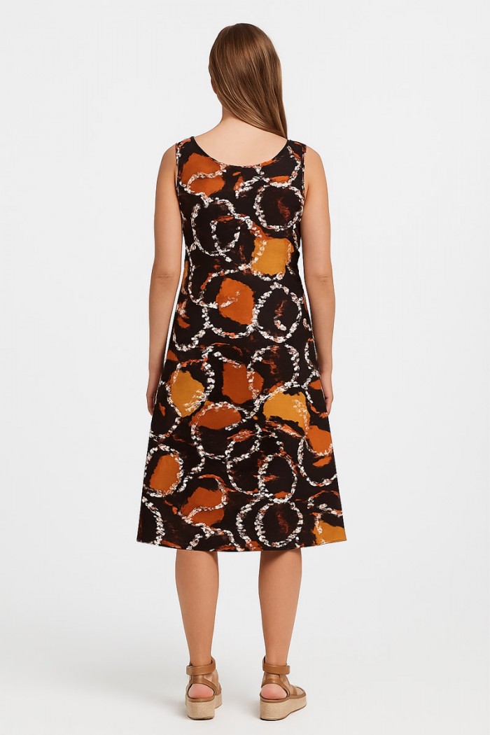 Ärmelloses Kleid aus Viskose ANS 332 GREMA DORATO