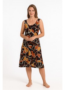 Ärmelloses Kleid aus Viskose ANS 332 GREMA DORATO Ärmelloses Kleid aus Viskose ANS 332 GREMA DORATO
