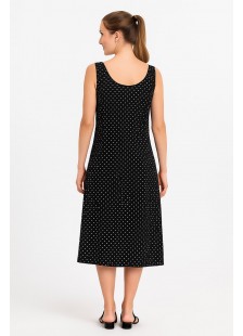 Ärmelloses Kleid viscoze ANS 332 PUA BLACK Ärmelloses Kleid viscoze ANS 332 PUA BLACK