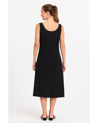 Sleeveless dress viscoze ANS 332 PUA BLACK