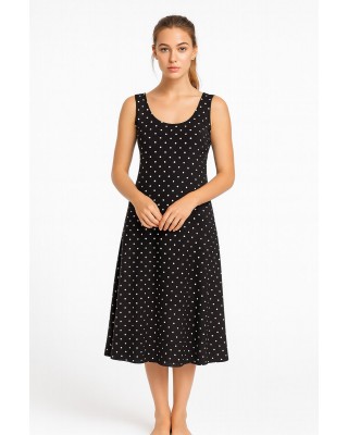 Sleeveless dress viscoze ANS 332 PUA BLACK