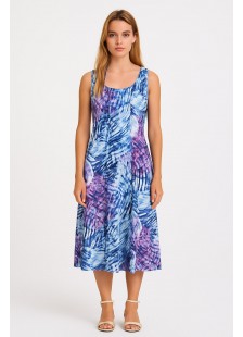 Ärmelloses Kleid aus Viskose ANS 332 MORA Ärmelloses Kleid aus Viskose ANS 332 MORA