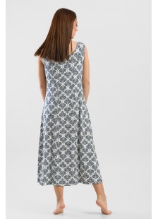 Ärmelloses Kleid viscoze ANS 332 RIVIERA BLUE