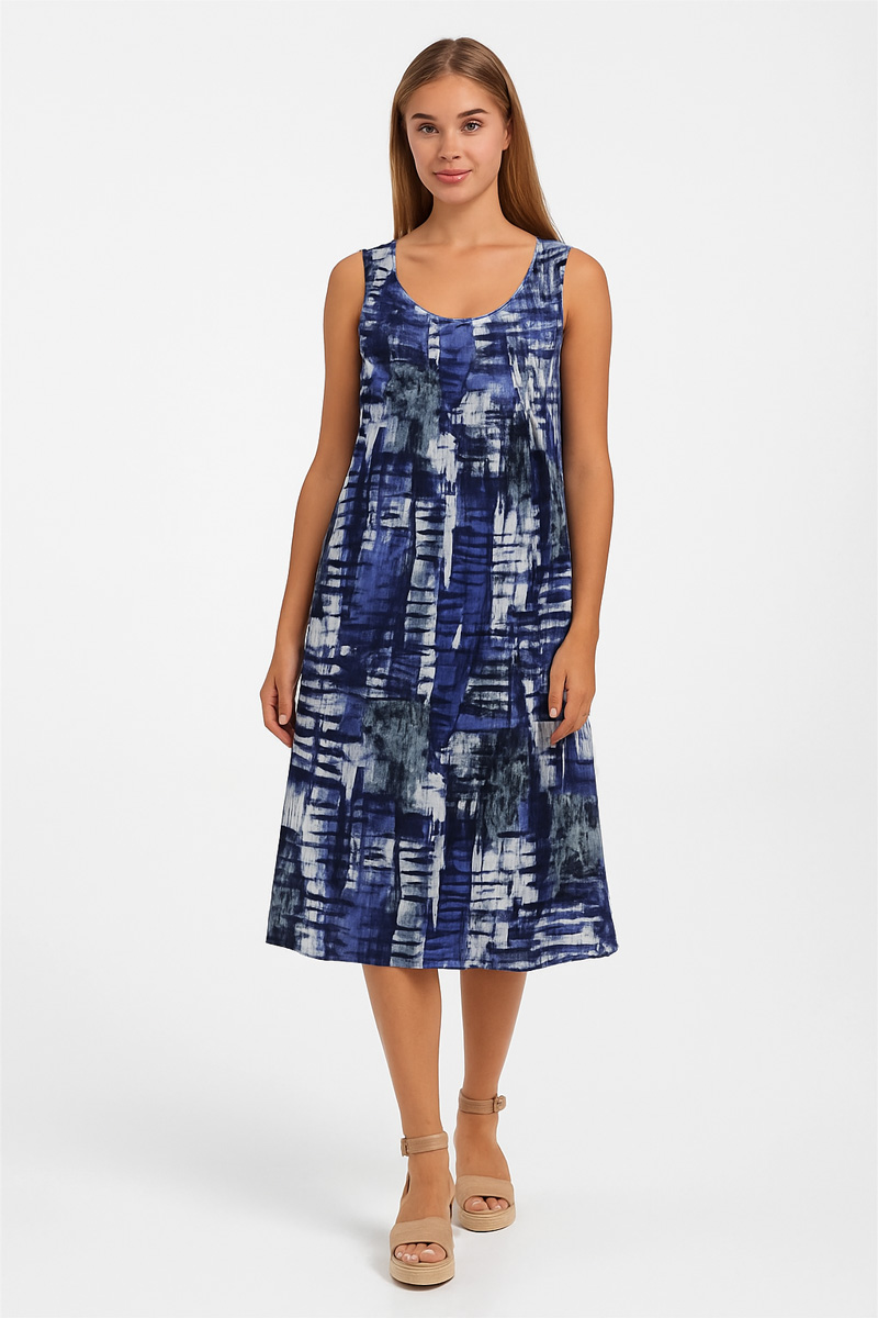 Sleeveless dress viscoze ANS 332 GLAVIOTA Sleeveless dress viscoze ANS 332 GLAVIOTA