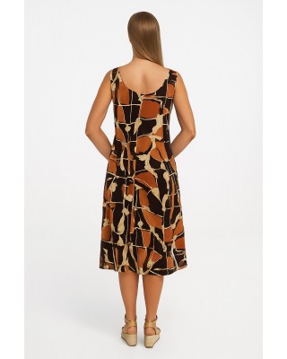 Sleeveless dress viscoze ANS 332 SIENA NATURAL