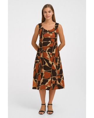 Sleeveless dress viscoze ANS 332 SIENA NATURAL