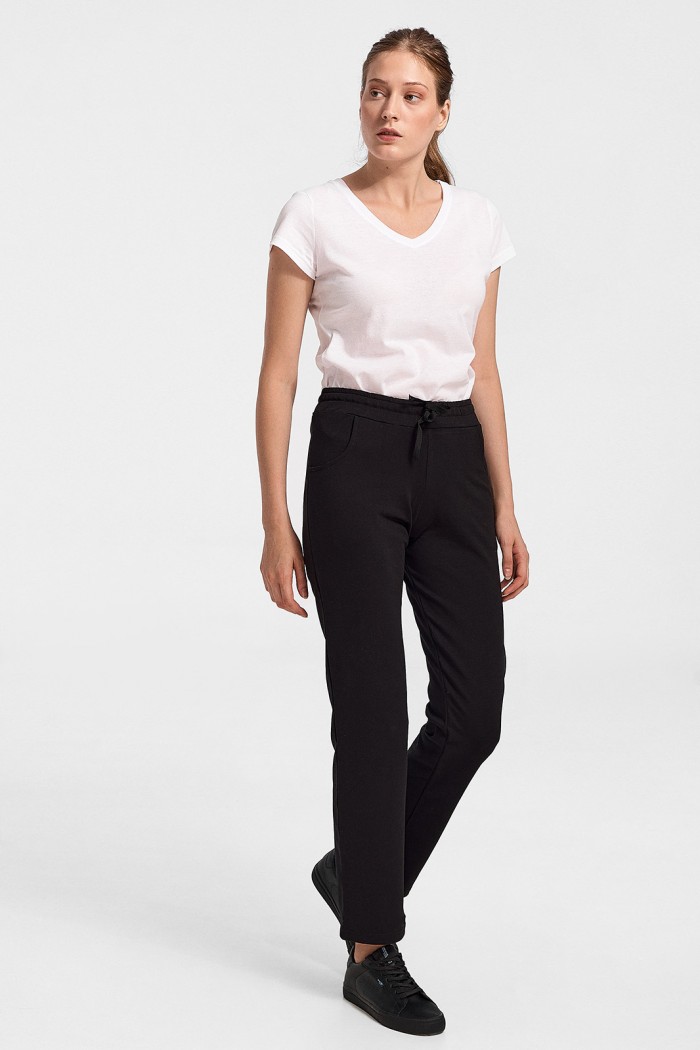 Spring pants ANS straight Black