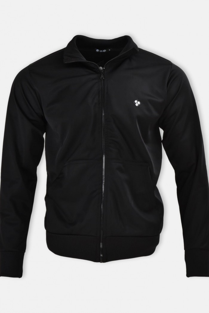 Glänzende Herren Strickjacke ANS BLACK Farbe