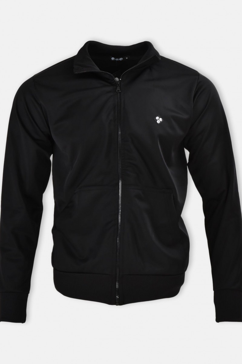 Men's Glossy Cardigan ANS BLACK Color