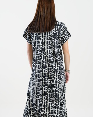 KURZÄRMELIGES KLEID ANS 289 MOSAIK