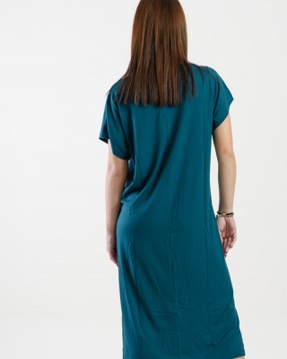 KURZÄRMELIGES KLEID ANS 289 PETROL