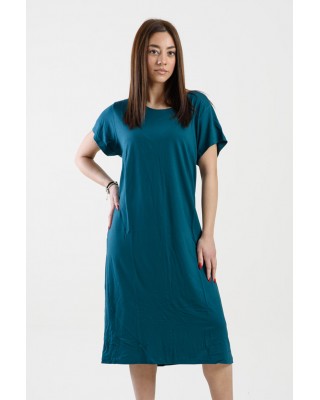 KURZÄRMELIGES KLEID ANS 289 PETROL